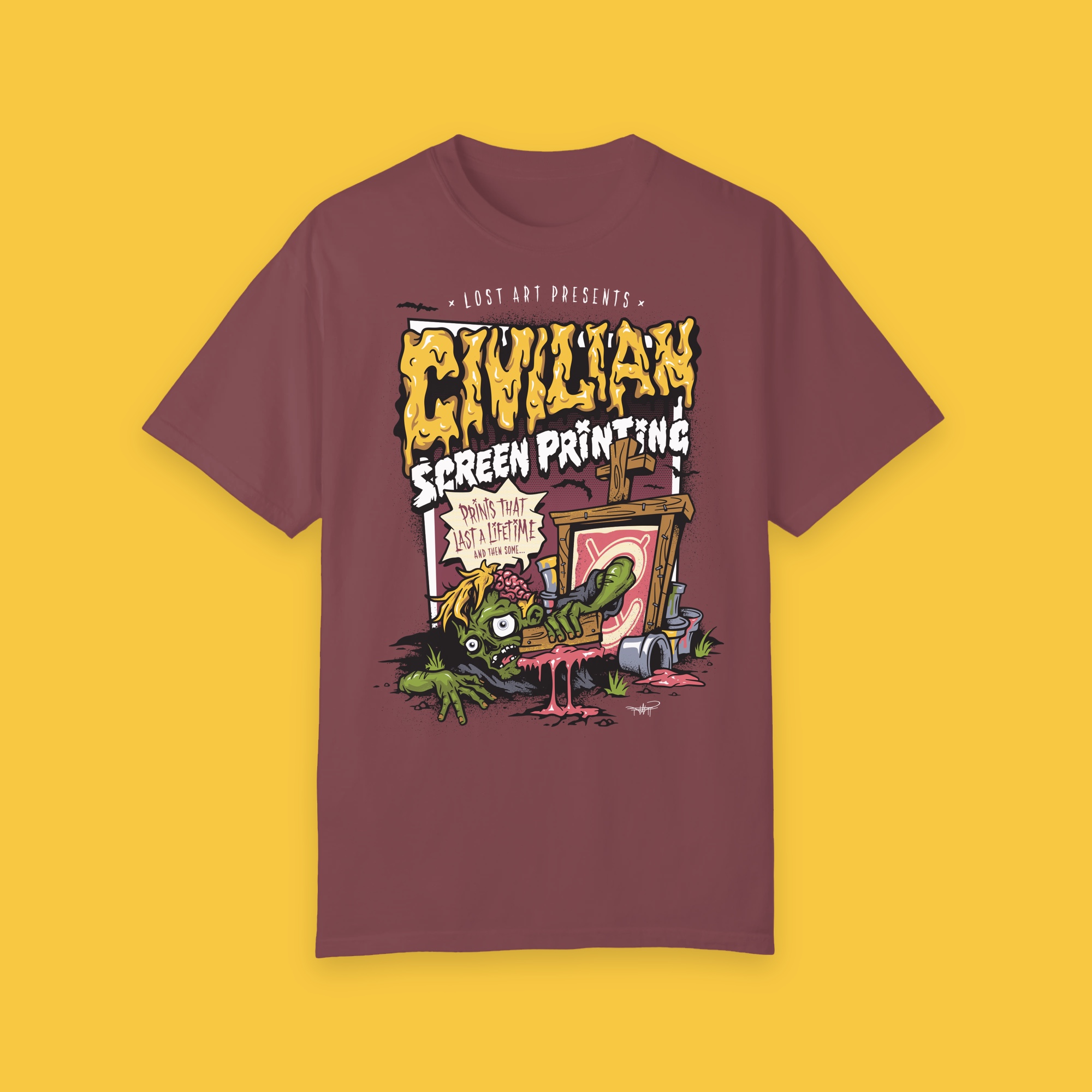 Civilian Screen Printing, Zombie Print (image 2)