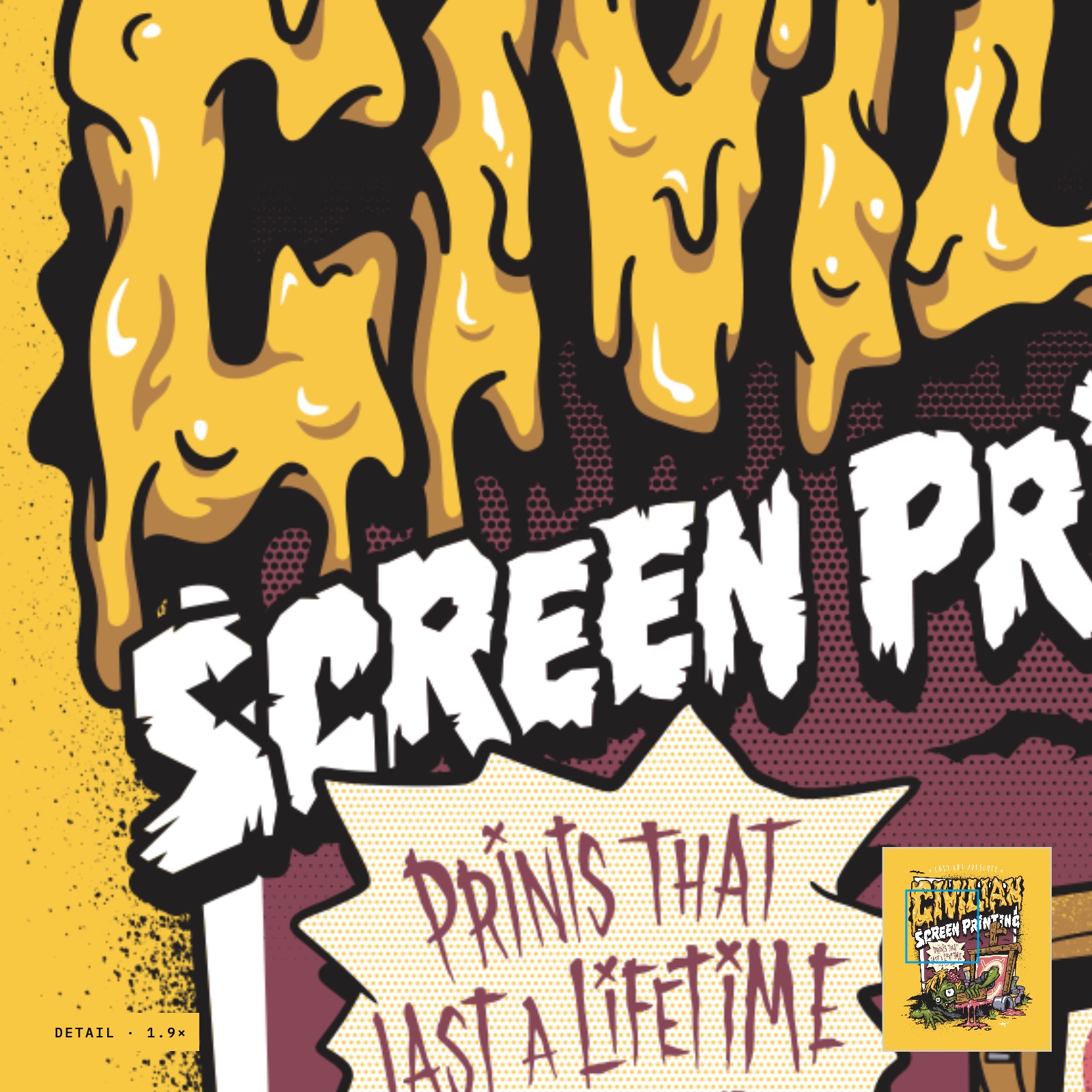 Civilian Screen Printing, Zombie Print (image 3)