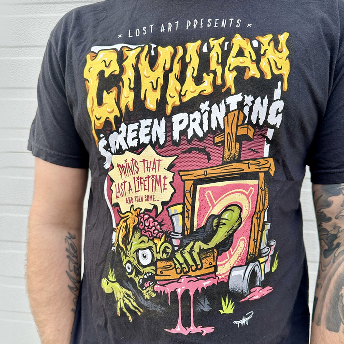 Civilian Screen Printing, Zombie Print (image 4)