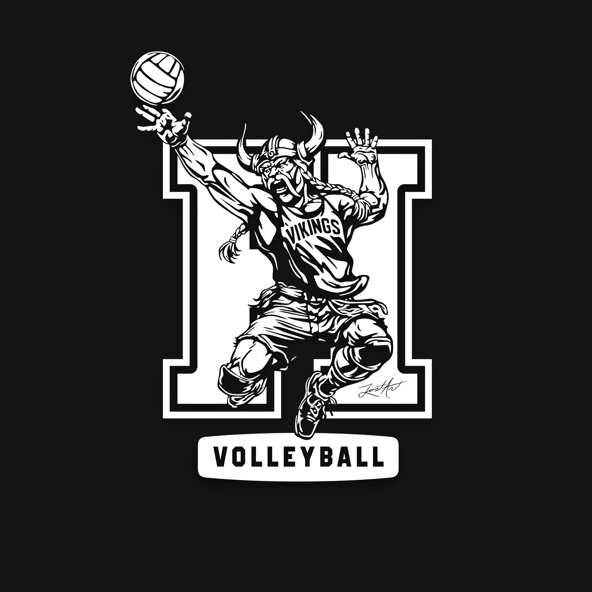 Hammarskjold High School, Volleyball Hoodies (image 4)