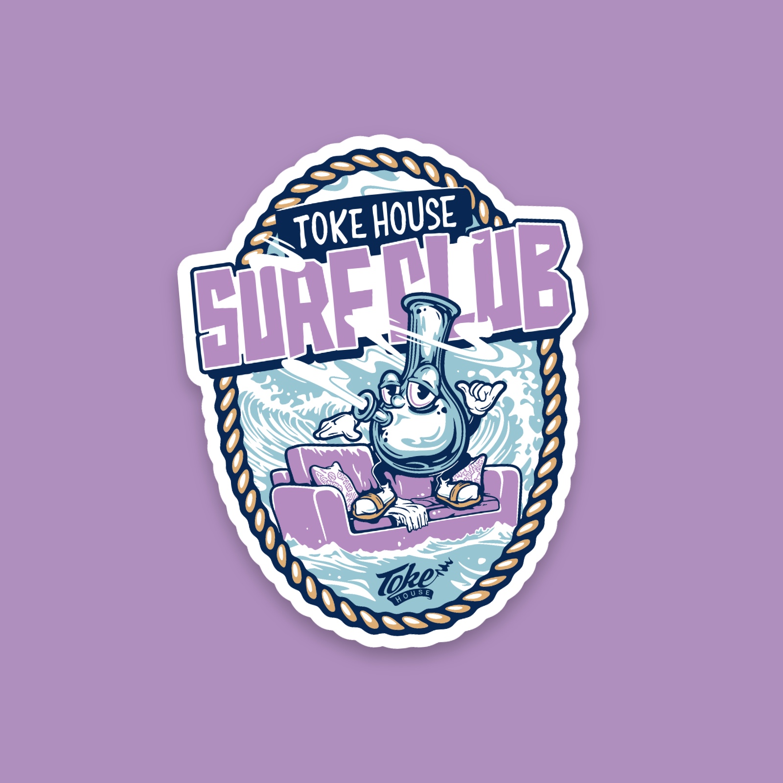Toke House, Couch Surfer: sticker